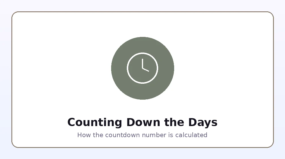 Illustration of a clock representing a half birthday countdown