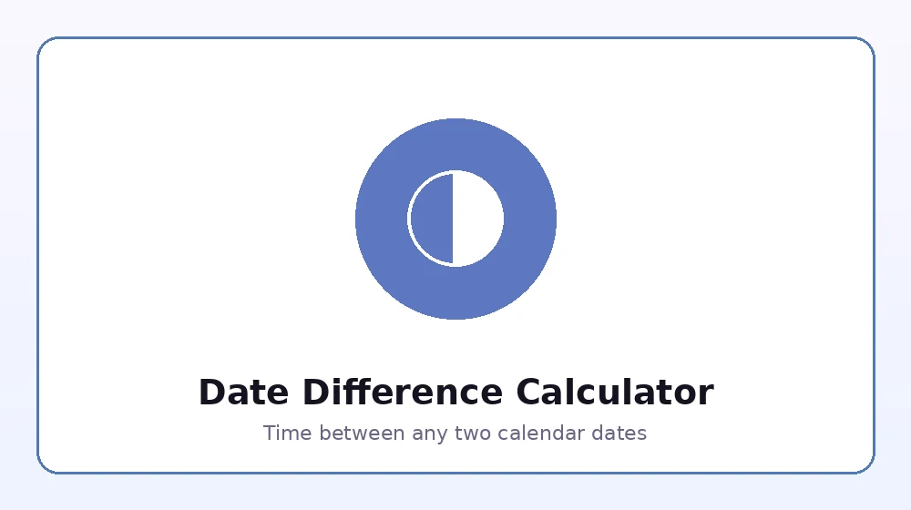 Illustration representing the difference between two calendar dates